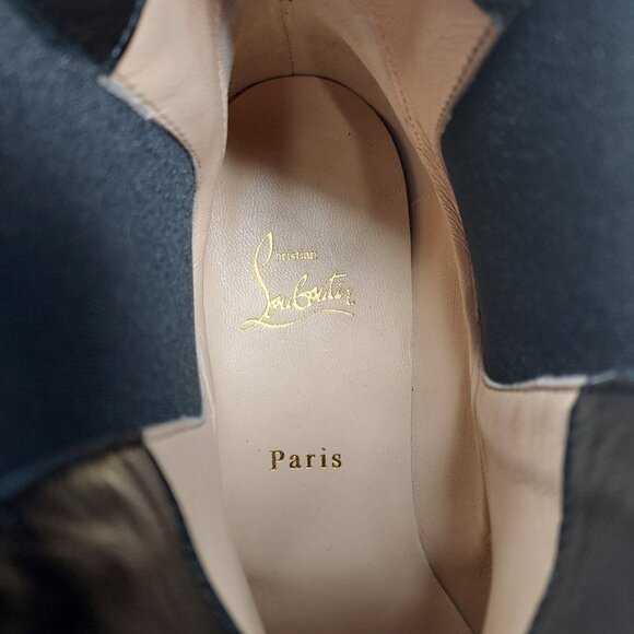 Christian Louboutin Black Spike Stud Capahutta Chelsea Boot - Picture 5 of 11